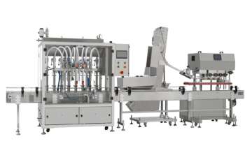 全自動伺服活塞泵充填鎖蓋生產線